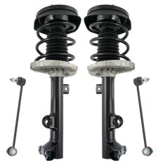 01-07 MB C-Series w/RWD (w/o Elect Susp) Front Strut & Spring Assembly w Links Kit (4pc)