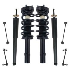 11-18 Charger; 12-16 300 5.7L AWD Front & Rear Loaded Strut & Shock w/ Links Kit