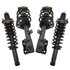 11-17 Jeep Compass FWD Front & Rear Complete Strut & Spring Assembly Kit (4pc)