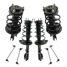 10-12 Lexus ES350 Front & Rear Strut & Spring Assembly w/ Links Kit (8pc)