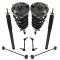 11-18 300 3.6L Base; 11 Challenger RWD Front Rear Loaded Strut & Shock w Links Kit (8pc)