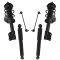 11-16 Hyundai Elantra Sedan Front Strut & Spring Assembly & Rear Shock w Links Kit (6pc)