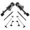 01-05 Toyota Rav4 AWD Front Strut & Spring Assembly & Rear Shock w/ Links Kit 8p