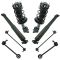 09-15 Honda Pilot Front Strut & Spring Assembly & Rear Shock w/ Links Kit 8pc