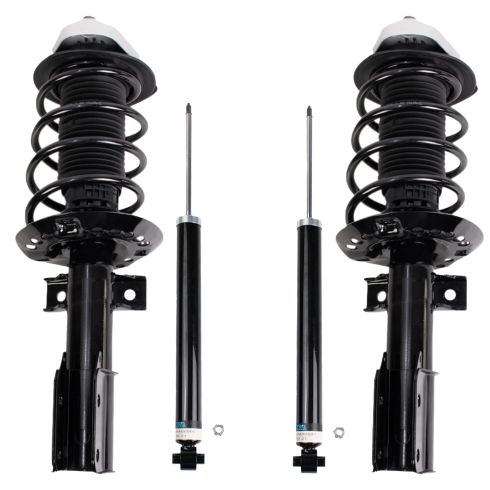 Mercedes Benz E250 E350 E400 E550 Front & Rear 4 Piece Complete Strut ...