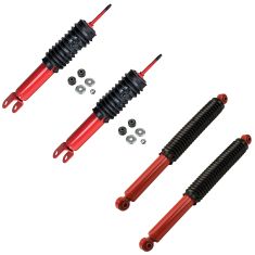 99-07 Chevy GMC 1500 4WD Pickup SUV Front & Rear Shock Set of 4 MonoMax (KYB)