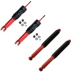 00-06 Chevy GMC Cadillac SUV Front & Rear Shock Absorber Set of 4 MonoMax (KYB)