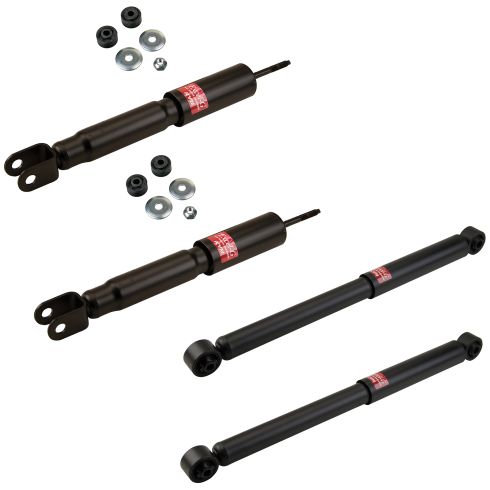 99-07 Chevy GMC 1500 Pickup 4WD Front &  Rear Shock Set of 4 Excel-G (KYB)