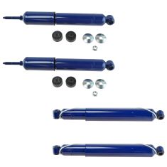 99-04 Ford F250SD, F350SD w/2WD Front & Rear Shock Absorber Kit (Set of 4) (Monroe Matic-Plus)