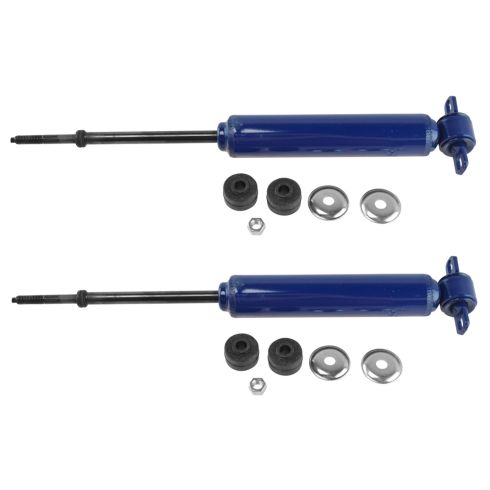 56-02 GM, Dodge, Ford, Mitsubishi, Toyota Multifit Front Shock Absorber Pair (Monroe Matic-Plus)