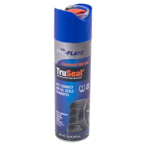 TRUE SEAL: TRU-FLATE Tire Inflator & Sealant for Standard Tire Size (16 OZ Aerosol)