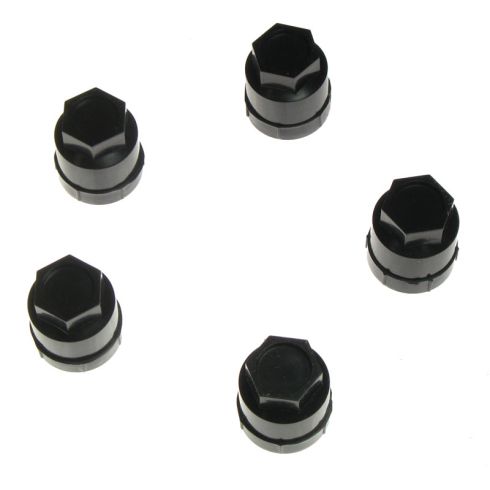 82-05 GM Style Black Lug Nut Cap (Set of 5)