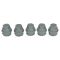 99-06 Buick; 97-08 Chevy; 01-10 Pontiac; 00-02 Saturn (M24-2.0 x 32.5mm) Gray Lug Nut Cap (Box of 5)