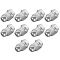 68-12 Acura, BMW, GM, Ford, Chrys, Plus (M12-1.5 x 35.1mm) Bulge Seat Chrome Acorn Nut (Box of 10)