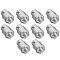 68-12 Acura, BMW, GM, Ford, Chrys, Plus (M12-1.5 x 35.1mm) Bulge Seat Chrome Acorn Nut (Box of 10)