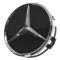 90-15 Mercedes Benz C CL CLA CLS E G ML GL GLK S SL SLK Class Raised Chrome/Black Center Cap (MB)