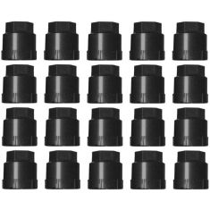 82-05 GM Style Black Lug Nut Cap (Set of 20)