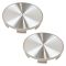 95-12 Honda Multifit (w/17, 18, 19 Inch Alum Whl) Brushed Alum Center Cap (Dorman) Pair