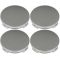 03-14 Mazda Multifit (w/Alloy Wheels) Silver Painted Snap In Center Cap Set (Dorman)