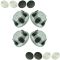 99-13 GM FS 1500 PU, Van, SUV, Astro, Safari w/Silver Painted Steel WhNX7Gray Center Cap DM Set of 4