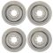 08-14 Ford E150, E250; 08-17 E350, E450 SRW 16x7 Gray 4 Slot 8 Lug Steel Wheel Set of 4 (Dorman)