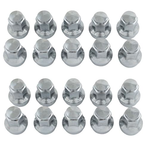 15-19 Ford, Lincoln Mulitfit (M14-1.50 x 44.5mm, 21mm Hex) Dometop Capped Wheel Nut (SET of 20) (DM)