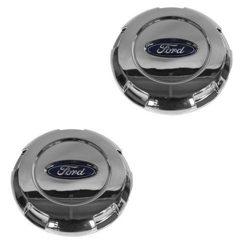 03-14 Expedition; 04-08 F150 New Body (17 Inch Alum Whl) Ford Logo Chrome Center Cap Pair (Ford)