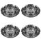 05-08 Ford F150 (w/17 Inch Chrome Steel Wheel) ~Ford~ Logoed Chrome Center Cap Set of 4  (Ford)