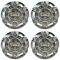 05-08 Ford F150 (w/17 Inch Chrome Steel Wheel) ~Ford~ Logoed Chrome Center Cap Set of 4  (Ford)