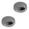 (E150, E250, E350 92-14 Front; 08-16 Rear); 95-98 F250-F350 RWD Frt Whl Chrm Center Cap PAIR (FD)