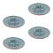 12-14 Fiat 500 500C (exc Abarth) (15 16 In Ally Whl) 500 Lgd Red Line Center Cap Set of 4(Fiat)