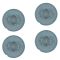 12-14 Fiat 500 500C (exc Abarth) (15 16 In Ally Whl) 500 Lgd Red Line Center Cap Set of 4(Fiat)