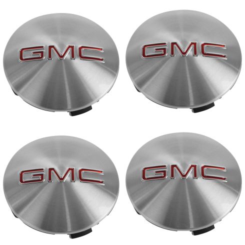 07-15 GMC Acadia (18, 19, 20 x 7 1/2 In Al Whl - RPO PZ3, QT5, RZA) ~GMC~ Logo Center Cap Set (GM)