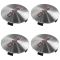 07-15 GMC Acadia (18, 19, 20 x 7 1/2 In Al Whl - RPO PZ3, QT5, RZA) ~GMC~ Logo Center Cap Set (GM)