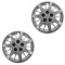 03-05 Impala; 06-11 Impala (w/Police); 04-05 Montre Carlo Sliver Bowtie Lgd 16 In Hub Cap Pair (GM)