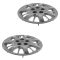 03-05 Impala; 06-11 Impala (w/Police); 04-05 Montre Carlo Sliver Bowtie Lgd 16 In Hub Cap Pair (GM)