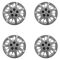 03-05 Impla; 06-11 Impla (w/Plce); 04-05 Mnte Crlo Slvr Bowtie Lgd 16 In Hub Cap Set of 4 (GM)