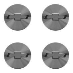 10-15 Chevy Camaro (w/Alum Whl) Silver w/Satin ~Bowtie~ Logoed Wheel Center Cap (Set of 4) (GM)