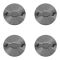 10-15 Chevy Camaro (w/Alum Whl) Silver w/Satin ~Bowtie~ Logoed Wheel Center Cap (Set of 4) (GM)