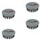 08-13 Chevy C6 Corvette Chrome Center Cap w/Crossed Flags Logo (Set of 4) (GM)