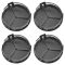 90-15 Mercedes Benz C CL CLA CLS E G ML GL Raised Chrome/Black Center Cap Set of 4 (MB)