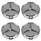 90-14 MB C CL CLA CLS E G ML GL GLK S SL SLK Chrome w/Raised Chrome Star Wheel Center Cap Set /4(MB)