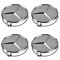 90-14 MB C CL CLA CLS E G ML GL GLK S SL SLK Chrome w/Raised Chrome Star Wheel Center Cap Set /4(MB)