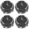 90-15 Mercedes Bz C CL CLA CLS E G ML GL GLK S SL SLK Class Chrme/Black Center Cap Set of 4 (MB)