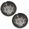 03-10 Ram 2500 3500; 11-14 Ram 2500, 3500 (w/17 Inch Wheel) Rams Head Chrome Center Cap Pair (Mopar)