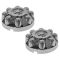 03-10 Ram 2500 3500; 11-14 Ram 2500, 3500 (w/17 Inch Wheel) Rams Head Chrome Center Cap Pair (Mopar)