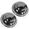 06-15 Chrysler 300; 07-08 Magnum; 06-15 Charger (w/Police Pkg) Chrome Dish Center Cap Pair (Mopar