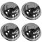 06-15 Chrysler 300; 07-08 Magnum; 06-15 Charger (w/Police Pkg) Chrome Dish Center Cap Set (Mopar)