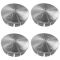 05-10 Comdr, Gr Cher; 07-10 Cmps; 08-12 Lbrty (w/ 17, 18 Al Whl) Jeep Lgd Cntr Cap Set of 4 (MP)