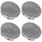 09-15 Dart, Challenger, Charger, Magnum, 300 Chrome ~Mopar~ Logoed (63mm OD) Ctr Cap (Set of 4) (MP)